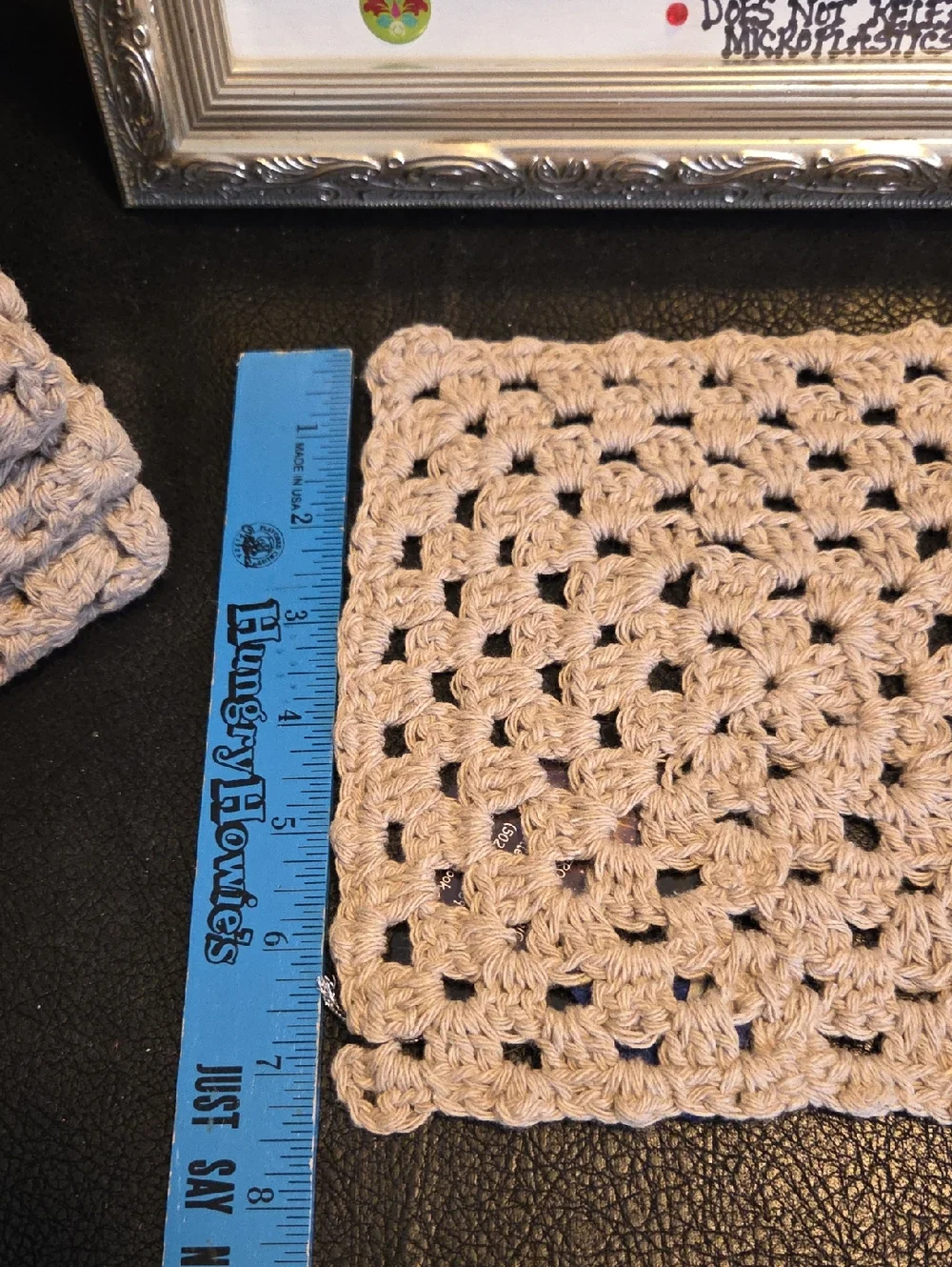 Handmade Cotton Dish/ Wash Cloths in Beige Set Of 4